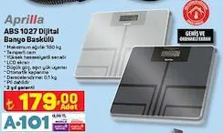 APRİLLA DİJİTAL BANYO BASKÜLÜ APRİLLA DİJİTAL BANYO BASKÜLÜ